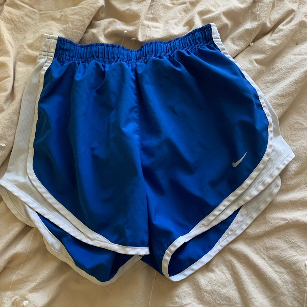 Blue Nike dri fit shorts